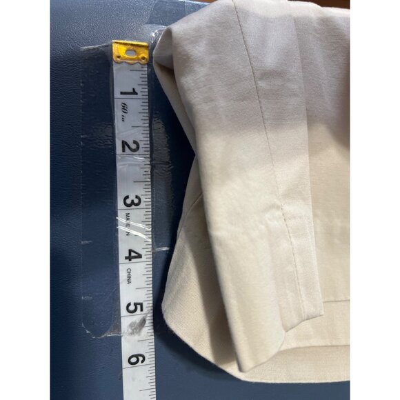 Talbots Petites Womens Beige Cotton Blend Shorts Size 14P - Picture 8 of 10